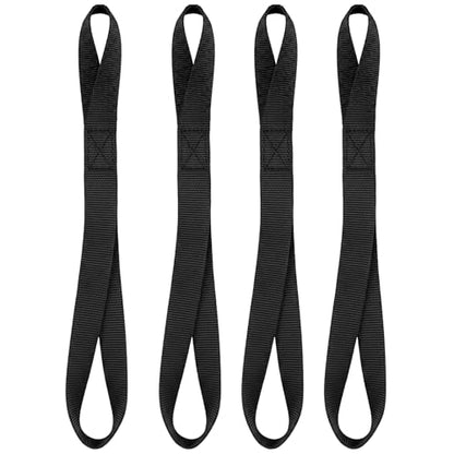 4 Pack Soft Loop Tie Down Straps, 3900 lbs Break Strength Heavy Duty Motorcycle Handlebar Straps for ATV, UTV, Dirt Bike, Trailer, Truck Bed, Kayak – Reliable Transport & Hauling