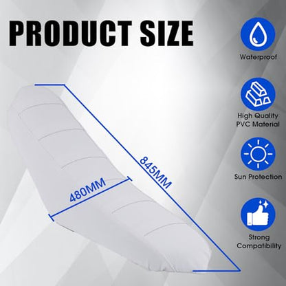 Dirt Bike Seat Cover Motorcycle Gripper Cushion Cover Universal for CRF XR RMZ RR YZF YZ PW TTR WR KLX KX All Most Dirt Pit Bikes Enduro White - color: White
