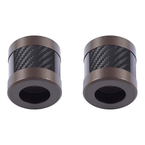 Advanblack Protek Machined CNC Alumium with Carbon Fiber Inlay Crash Bar Slider (Bronze CNC w/Carbon Inlay) - color: Bronze CNC w/ Carbon Inlay