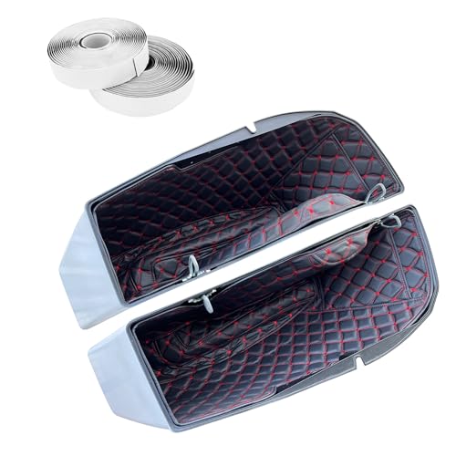 Saddlebag Liners Carpet Insert Fits for 2024 Road Glide Street Glide CVO Road Glide CVO Street Glide CVO Road Glide ST (red) - color: red