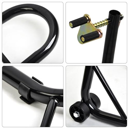Motorcycle Stand Front Wheel Lift Fork Swingarm Stands Forklift Black
