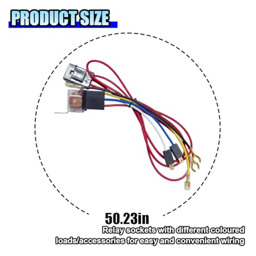 12V 80A Car Single Horn Wiring Harness Relay Kit, 4 Pin SPST Vehicle Modification Blast Tone Air Horns Wiring Harness Relay for Car Truck Motorcycle (Single Horn) - size: Single Horn
