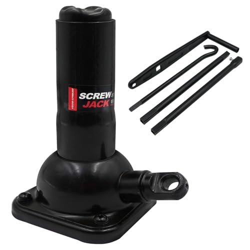Car Jack 2 Ton (4,000 lb) Capacity Spiral Jack for Pickup Truck, Screw Jacks for Car Lift or Jack Stands, Tire Jack Fit for Ford F150 Truck Chevy Silverado Dodge Ram 1500 (Black), 8.46”-19.09” - size: 19 inch