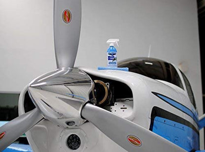 Waterless Car Wash Wax and Clay Kit Aircraft Quality Wax, Clay Pad Remove Overspray, Tree Sap and More