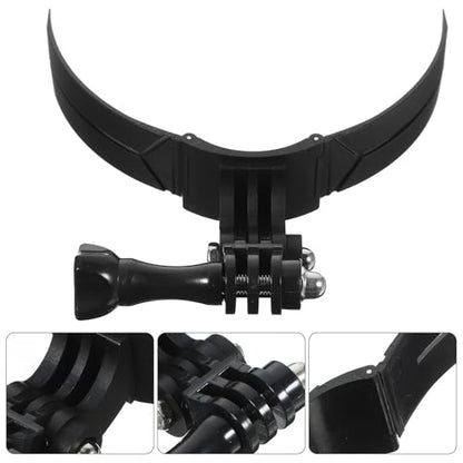 Happyyami Motorcycle Helmet Chin Mount Kit with Firm Camera Fixation and Abs Material, Universal Holder for Motorcycle Helmets and Other Devices, for Secure Action Camera Installation