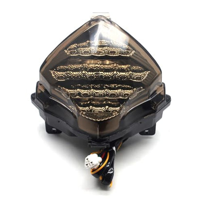 MZS Motorcycle Tail Light LED Integrated Turn Signal Blinker Smoke Compatible with YZF R1 YZF-R1 RN12 2004 2005 2006 - size: YZF-R1