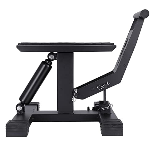 Dirt Bike Stand Motorcycle Lift Jack 1000 Lbs Capacity Height Adjustable Engine Hoist Stand Hydraulic Lift for Dirt Pit Bike ATV Repair Maintainance Heavy Duty