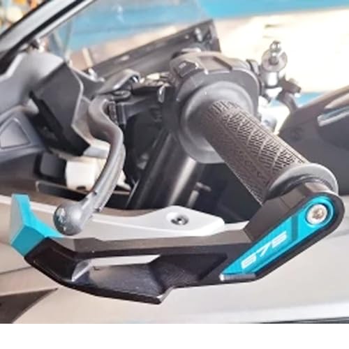 Compatible with 675SR 675 SR-R 675NK 675SS Motorcycle CNC Handlebar Grip Guard Brake Clutch Lever Protector (SkyBlue) - color: SkyBlue