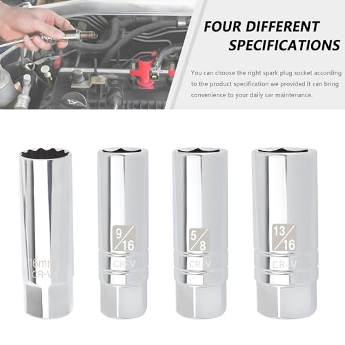 Salior 5/8" Magnetic Spark Plug Socket,6-Point 3/8" Drive Thin Wall Spark Plug Socket,Universal Spark Plug Removal Tool Car Accessories for Most Cars Trucks SUVs (5/8 inch) - color: 5/8 inch