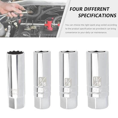 Salior 5/8" Magnetic Spark Plug Socket,6-Point 3/8" Drive Thin Wall Spark Plug Socket,Universal Spark Plug Removal Tool Car Accessories for Most Cars Trucks SUVs (5/8 inch) - color: 5/8 inch