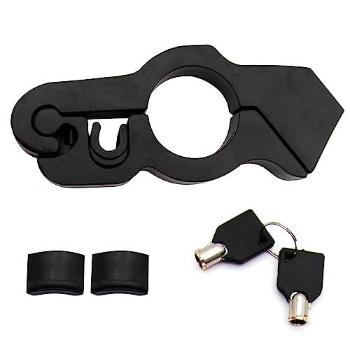 Motorcycle Throttle Lock Anti Theft Motorcycle Handlebar Lock Universal Heavy Duty Motorcycle Grip Handlebar Lock for Motorbike Scooter ATVs Sports Bikes Mopeds(Black)