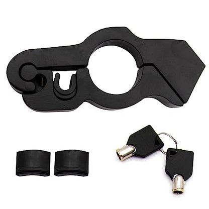 Motorcycle Throttle Lock Anti Theft Motorcycle Handlebar Lock Universal Heavy Duty Motorcycle Grip Handlebar Lock for Motorbike Scooter ATVs Sports Bikes Mopeds(Black)