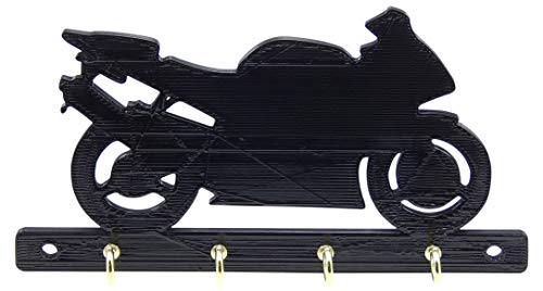 Crotch Rocket Motorcycle Key Rack Holder Hanger Decor Entryway Organization Wall Key Hooks