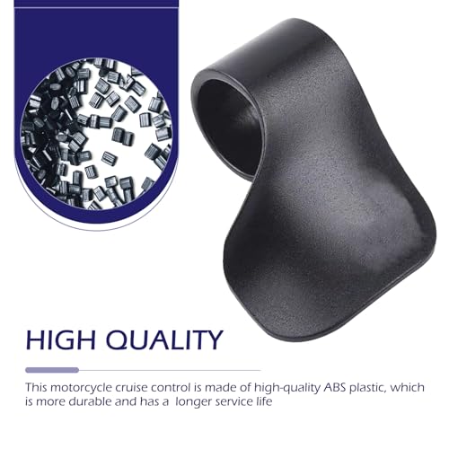 Motorcycle Cruise Control Grip, Motorcycle Throttle Assist, Hand Rest Handlebar Accelerator Booster, Universal Motorcycles Throttle Booster for 0.87"-1.1" Diameter Handlebars (Black)