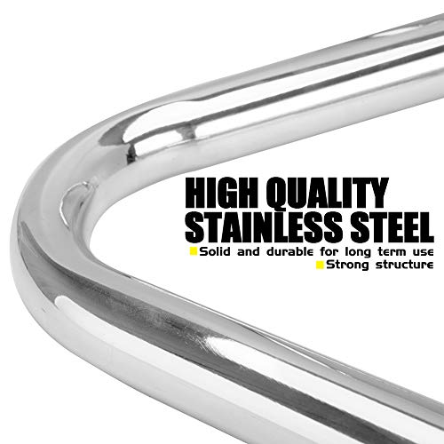 Crash Bars for T-riumph Bonneville Bobber Bonneville T100 T120 Street Twin Cup Thruxton 1200 R Motorcycle Steel Highway Engine Guard Bumper Frame Falling Protectors 2016 2017 2018 2019 2020 (Chrome) - color: Chrome