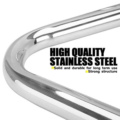 Crash Bars for T-riumph Bonneville Bobber Bonneville T100 T120 Street Twin Cup Thruxton 1200 R Motorcycle Steel Highway Engine Guard Bumper Frame Falling Protectors 2016 2017 2018 2019 2020 (Chrome) - color: Chrome