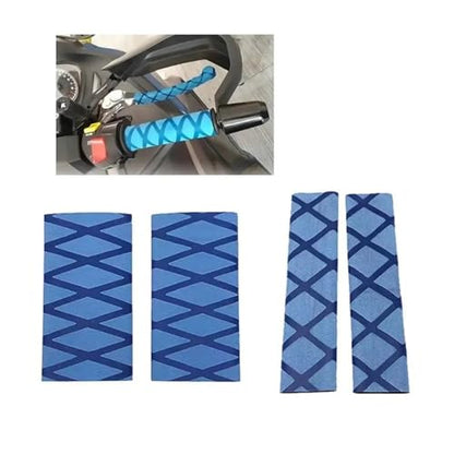 for BM&W R1200GS R1250 GS ADV Motorcycle Accessories General Heat Shrinkable Grip Glove Non-Slip Handlebar Cover Handlebars Grips - color: Blue