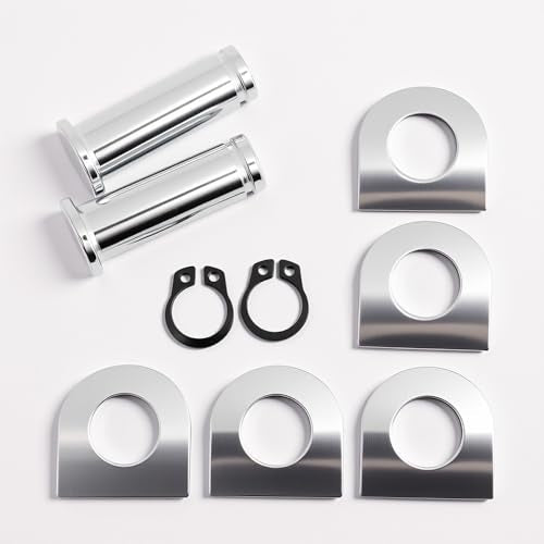 Motorcycle Foot Pegs Footpegs Mount Bolt Pins Washers Kit fits for Harley Davidson Foot Pin Rider/Passenger Mount Style Footpegs - color: Chrome#1