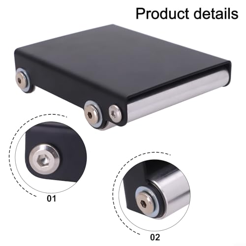 Motorcycle Tire Cleaning Stand Metal Bracket Portable Chain Clean Roller for Easy Wheel Maintenance and Quick Installation for Compatible with Most Motorbikes Black