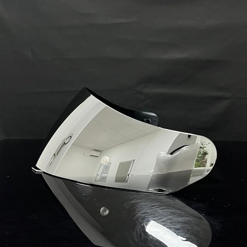 HJ-17 Helmet Visor Replacement,UV Protective Helmet Face Shield Compatible with CL-MAX II,IS-MAX BT,SY-MAX III,IS-MAX II,CL-MAX 3,C90,C91,C91N(Silver-Day Use Only) - color: Silver-day Use Only