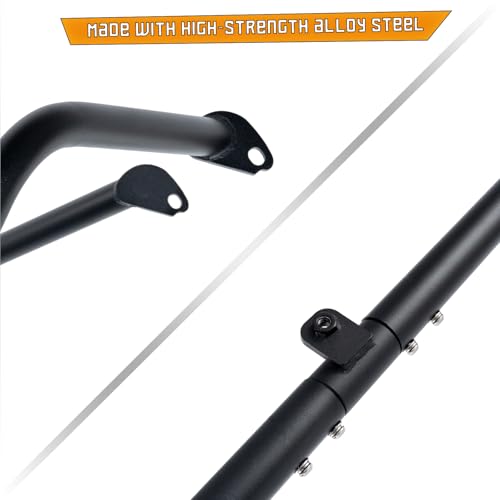 Kinglemc Crash Bar Engine Guard Highway Bar for Harley Davidson Touring Road King Street Glide Electra Glide CVO and Trike Models 97-08 (Black-Update) - color: Black-D