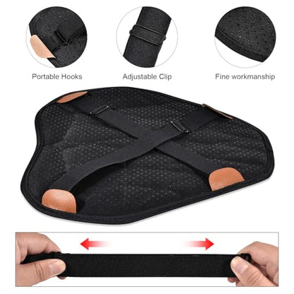 SaferCCTV Motorcycle Seat Cover ATV Padded Seat Protector,Motorcycle Seat Cushion Air Cooling 3D Motorcycle Seat Pad(New Size L) - size: New Size L