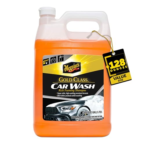 Meguiar's Gold Class Car Wash, Ultra-Rich Foam Car Wash Soap and Conditioner for Vehicle Cleaning, Paint Cleaner to Clean and Condition in One Easy Step, 1 Gallon - style: Car Wash