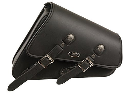 Milwaukee Leather SH639L-BLK-PCS Black Left Side Swing Arm Bag (11.5X5X12X3)
