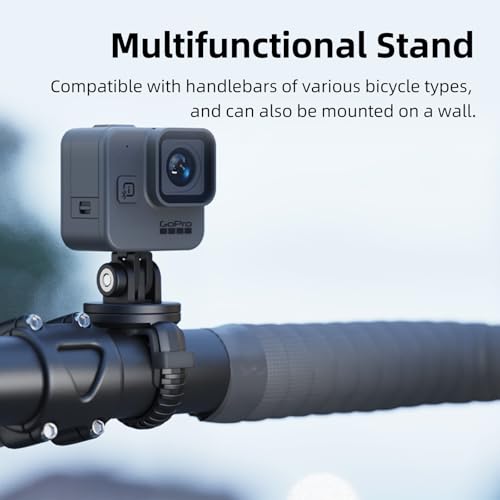 Out Front Bike Mount Compatible with GoPro Bicycle Lights Adjusted Between 28~40mm Suitable for Round Tube&Flat Handlebars Road Bikes/Folding Bikes, MTB S13