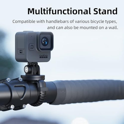 Out Front Bike Mount Compatible with GoPro Bicycle Lights Adjusted Between 28~40mm Suitable for Round Tube&Flat Handlebars Road Bikes/Folding Bikes, MTB S13