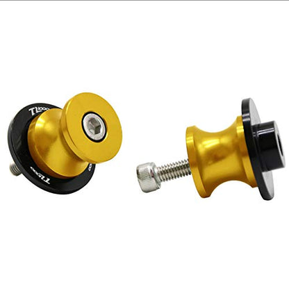 for Suzuki TL1000S / TL1000R All Year TL1000 R S TL 1000 R S 8mm Motorcycle Swingarm Sliders Spools Swingarm Stand Screws Slider Anti-Fall Frame Sliders - color: Gold