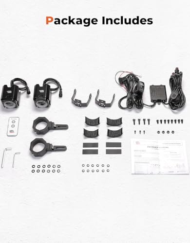 KEMIMOTO Whipless LED Whip Lights w/Mounts Fit 1.5''-2'' Roll Cage Compatible with Polaris RZR Can-Am Maverick X3 CFmoto Kawasaki, Multi-Color Scratch-resistant Alien Lights for SXS - size: 50 mm diameter