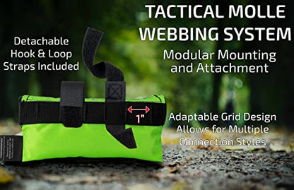 Chase HarperUSA 9100 - Buddy Tow - Tough Military spec Nylon Webbing (1785 lb. Test) 12' x 1" - Lime Green - color: Lime Green, size: 1" Webbing
