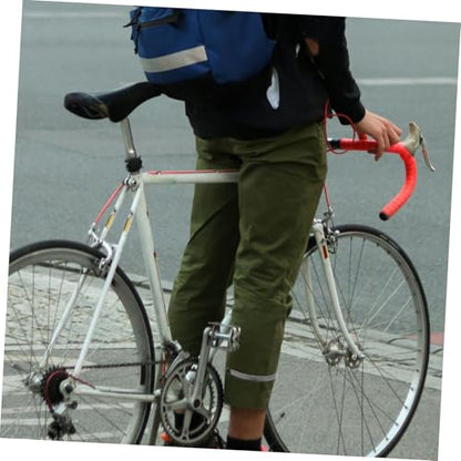 YARNOW 2pcs Bicycle Trouser Clips Reflective Wrist Ankles Bands Bike Trouser Clips Cycling Equipment Cycling Wraps