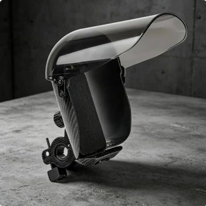 predolo Motorcycle Phone Holder Rainproof Weather-Resistant Phone Direction Guide Holder Shockproof Rain Cover Bike Mount for Navigation, Clear, Abs Handlebar - color: Clear, style: Abs Handlebar
