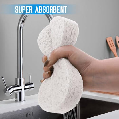 3PCS Car Wash Sponge, Heavy Duty Car Sponges for Washing, Car Accessories Large Sponges for Cleaning, Automotive Cleaning Supplies, Eco Friendly Sponge (7.68 x 3.74 x 1.38 Inch), White - color: White