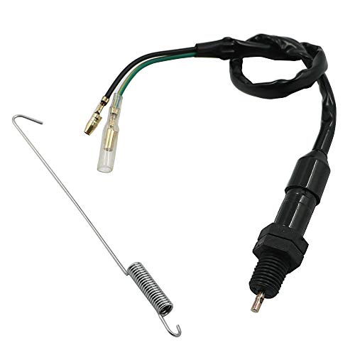 Motorcycle Universal Rear Brake Light Switch with Spring Kit for Honda Kawasaki Suzuki Yamaha Quad Bikes ATVs Scooters