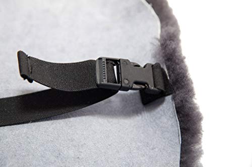 Medium Sheepskin Buttpad® - Motorcycle Seat Pad (Black Sheared)