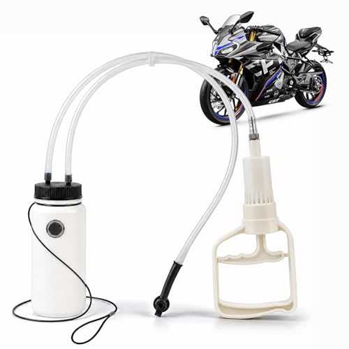 BELEY Motorcycle Brake Bleeder Kit, 400ML Brake Bleeder Bottle Kit One Way Check Valve Hose Bleeding Kit with 23.6 inch Hose for Motorcycle Brake System Repair Maintenance