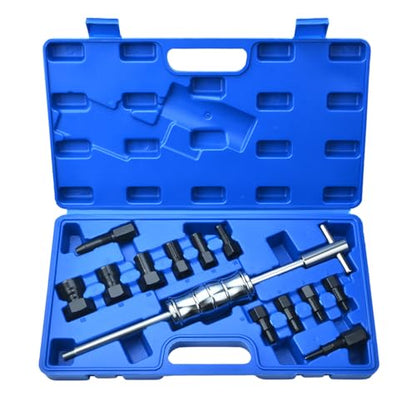 LainKeen 13pcs Blind Hole Collet Bearing Puller Set, Internal Bearing Extractor Puller Kit Slide Hammer Bearing Puller Set with Expandable Collets 8-32MM Insert Bearing Remover Set Tool - size: 13PC 2X(8+10mm)
