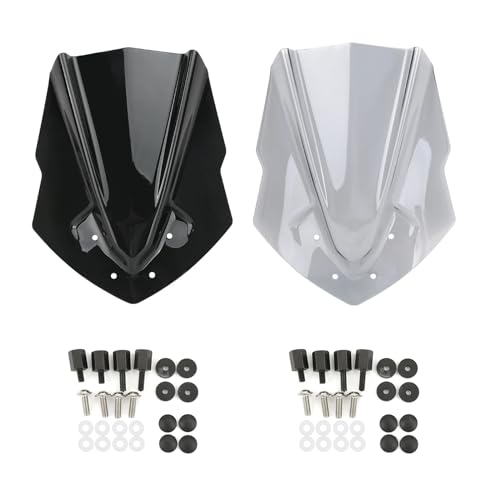 Windshield Spoiler ABS Plastic Motorcycle Windshield WindScreen for MT125 2015 2016 2017 2018 2019 MT-125 - color: Color-11
