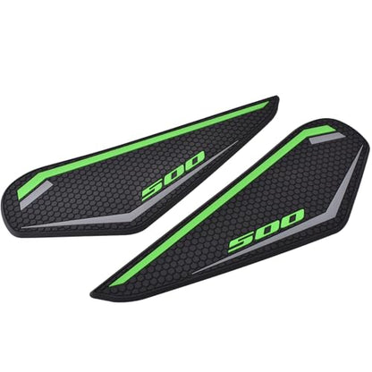 Motorcycle Side Fuel Tank pad Traction Pad Gas Knee Grip Protective Sticker Tankpad Protector fit for Ka&wa&sa&ki NINJA500/Z500 NINJA 500/Z 500 2024 2025 (Green)