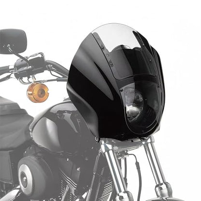Windshield Fairing, SLMOTO Black Clear Quarter Fairing Windshield for Harley Sportster 88-Up XLH883 Low XL1200L, Dyna 95-05 Super Glide Custom EFI FXDCI Low Rider FXDL EFI FXDLI - color: Clear Windshield Fairing