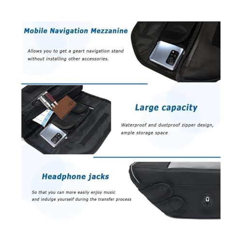 For XR150L Xr150l Motorcycle Handlebar Bag Waterproof And Dustproof Convenient Travel Handlebar Bag(Design I) - color: Design I