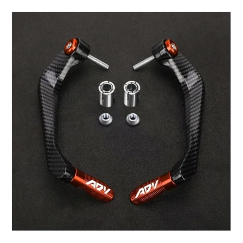 Brake Clutch Lever Guards for ADV150 ADV160 ADV350 ADV 160 150 350 Motorcycle 7/8" 22MM Handlebar Handguard Brake Clutch Levers Hand Guard Protector - color: Orange With L