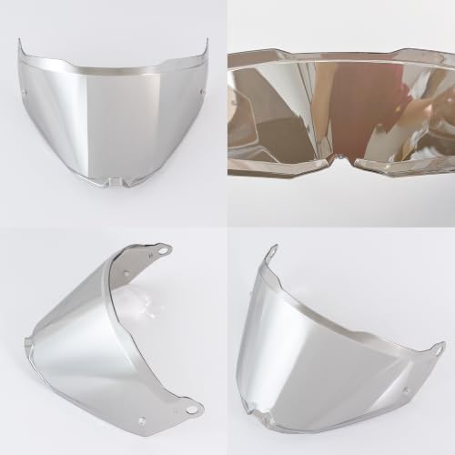 Blaze 2 Helmet Visor Replacement.Blaze 2 Outer Face Shield UV Protection Compatible with Blaze 2,Pioneer 2,MX702 (Revo Clear Silver-Day&Night Use) - color: Revo Clear Silver-day&night Use