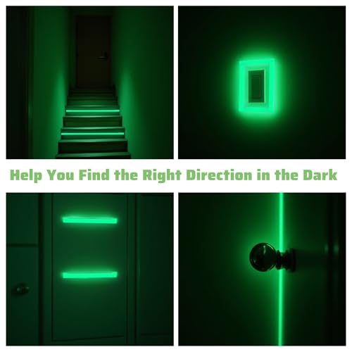 TIESOME Neon Reflective Tape 0.4In x 26 Feet, Safety Warning Glow in The Dark Tape High Viscosity Waterproof Durable Lasting Outdoor DOT Auto Stickers for Bikes Trailers Trucks(Fluorescent)