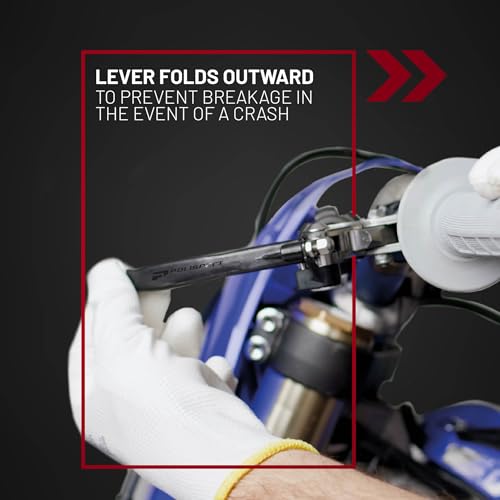 Polisport Pivot Unbreakable Levers Kit Fits Kawasaki KX250/KX450/KX250X/KX450X/KX450SR (2019–2023) Motocross (MX/Enduro) Brake/Clutch Levers, Durable Composite, OEM Shape Easy Install Black