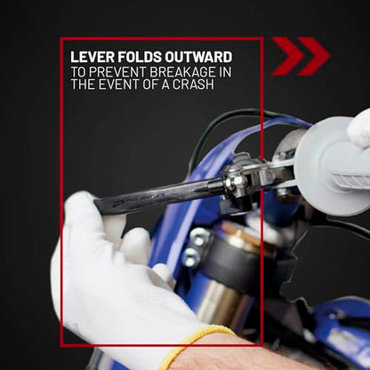 Polisport Pivot Unbreakable Levers Kit Fits Kawasaki KX250/KX450/KX250X/KX450X/KX450SR (2019–2023) Motocross (MX/Enduro) Brake/Clutch Levers, Durable Composite, OEM Shape Easy Install Black