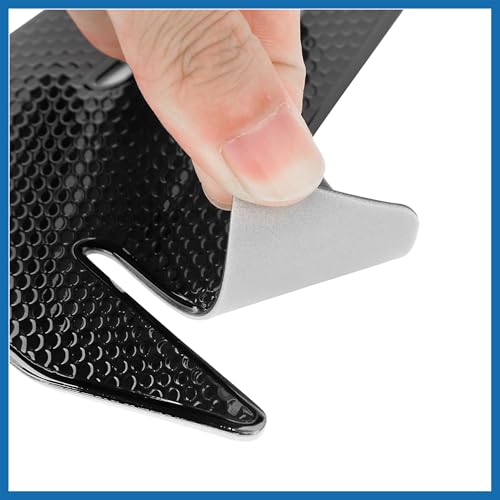 Motorcycle Gas Oil Fuel Tank Protector PVC Rubber Pad Emblem Badge Sticker Black Protector Decal Item Replacement